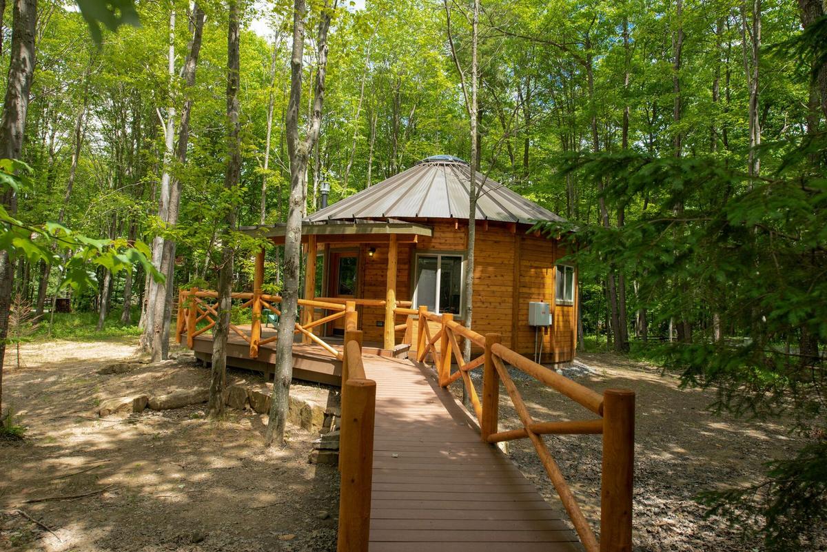 Deep Creek Wooden Yurt with Sauna